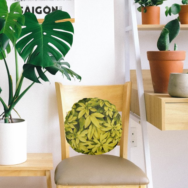 Sundance Mexican Orange Plant Blommigt Rund Kudde (In Situ Chair)