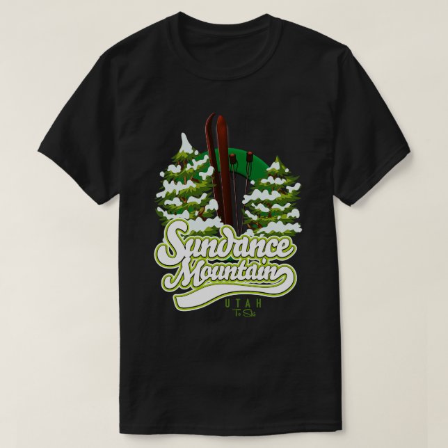 Sundance Mountain Utah Ski T Shirt (Design framsida)