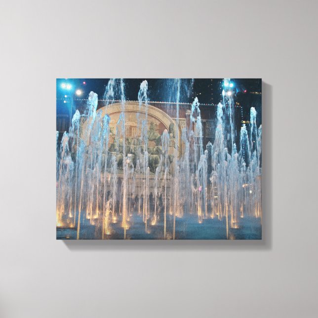 Sundance Square Chisholm Trail Mural Canvastryck (Framsida)