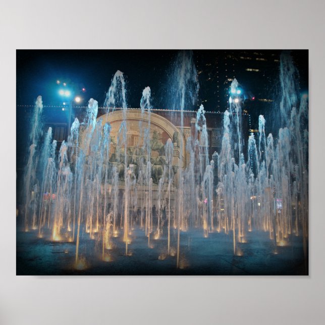 Sundance Square Chisholm Trail Mural Poster (Framsidan)