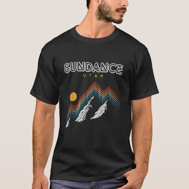 Sundance Utah USA hiking and klättning 1980-talet  T Shirt (Framsida)