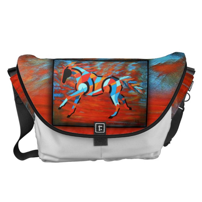 SunDancer av himmelmessenger bag av Barbara rusar Kurir Väska (Framsidan)