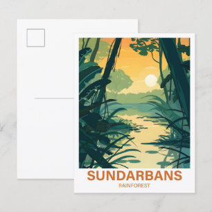 Sundarbans Rainforest India Bangladesh Travel Vykort