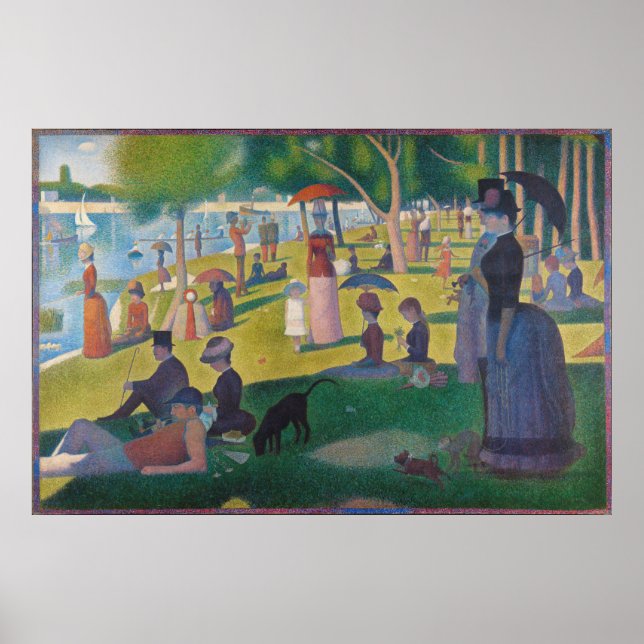 Sunday Afternoon on the Island of La Grande Jatte Poster (Framsidan)