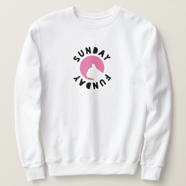 Sunday Funday Lång Ärmad Tröja (Design framsida)