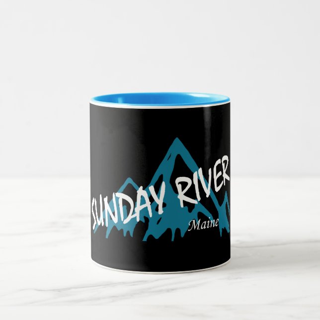 Sunday River Maine Berg Två-Tonad Mugg (Center)