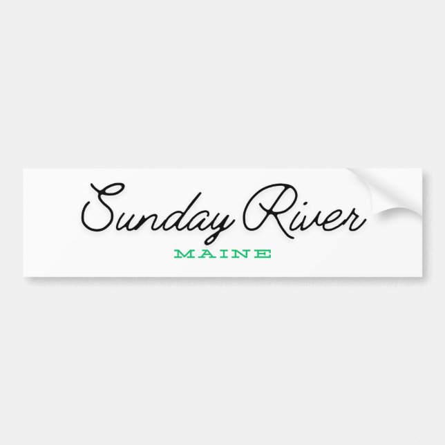 Sunday River Maine Bildekal (Framsidan)