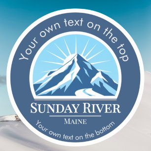 Sunday River Maine skidort Sticker Klistermärken