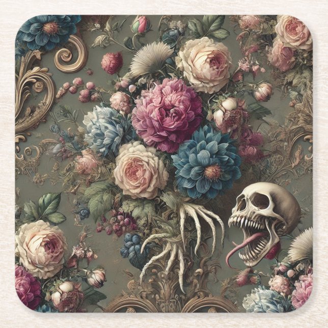 Sunday’s Cynic – Gothic Victorian  Underlägg Papper Kvadrat (Framsidan)