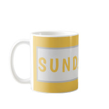 Sunday Today – Minimal Coffee Mug Design