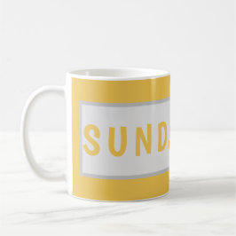 Sunday Today – Minimal Coffee Mug Design Kaffemugg