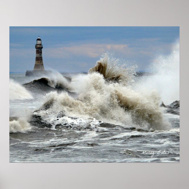 Sunderland - Roker Pier & Lighthouse Poster (Framsidan)