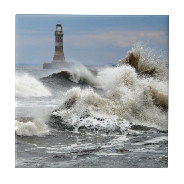 Sunderland - Roker pir & fyr Kakelplatta (Framsidan)