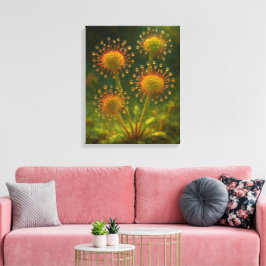 Sundew: Toxic Elegance Impressionist Art Canvastryck