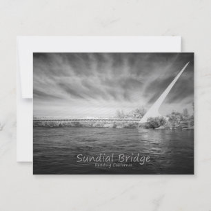 Sundial Bridge Monochrome Vykort