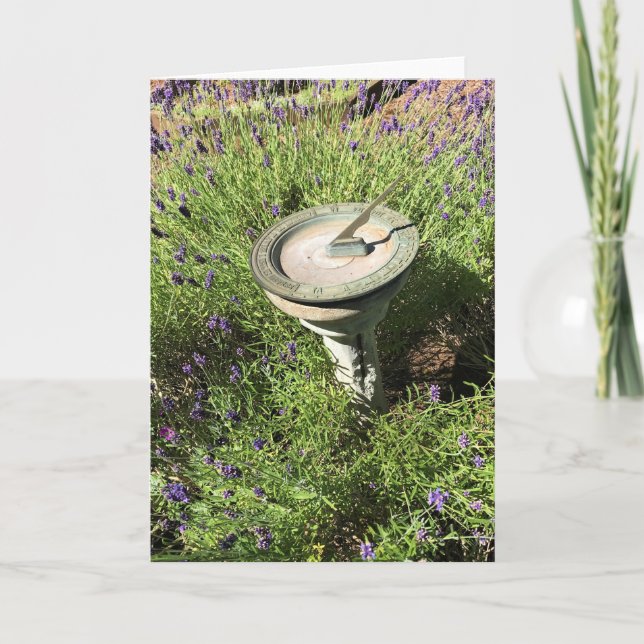 Sundial i Lavender Kort (Framsida)