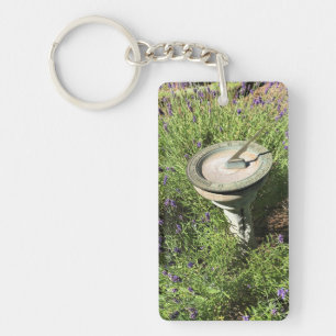 Sundial in Lavender Nyckelring