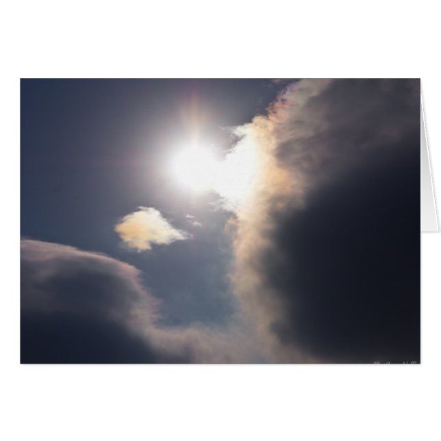 Sundog Rainbow Cloud Burst Apparel och presenter Hälsningskort (Framsidan Horizontal)