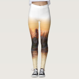 "Sundown on River" Leggings