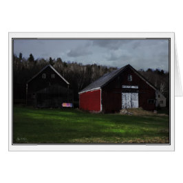 Sundown on Washday - Broadacres Farm, Jefferson, N Hälsningskort