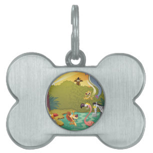 Sundown på vattenhål ID-bricka husdjur