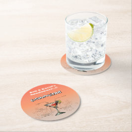 Sundowner Cosmopolitan Party Underlägg Papper Rund