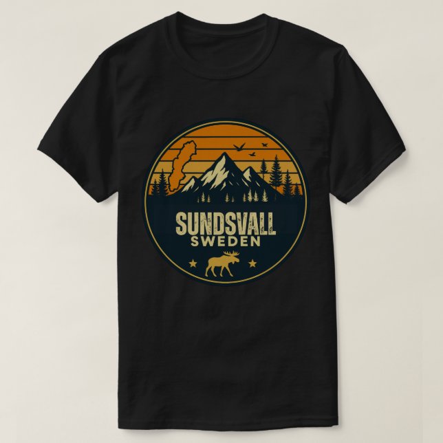 Sundsvall, Sverige Sverige T Shirt (Design framsida)
