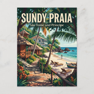 Sundy Praia São Tomé och Príncipe Vykort