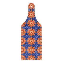 Sunfire Tile - Orange och Blue Sunburst Mönster