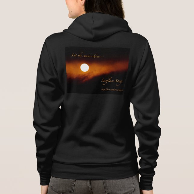 Sunflare Sång - Låt musiken Shine T-Shirt (Baksida)