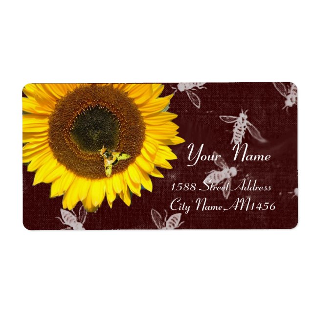 SUNFLÖDE OCH HONUNGA BIN, KÖPER, NÖTKÖTT FRAKTSEDEL (Framsidan)