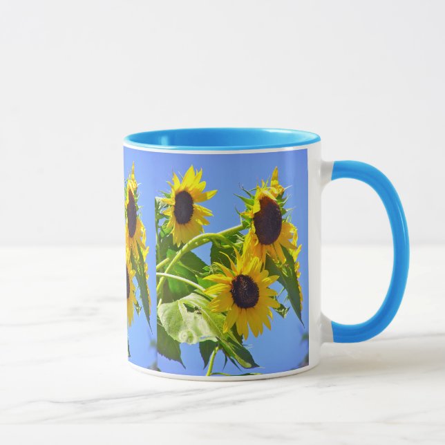 "SUNFLÖDEN OCH BLÅ HIMMEL" MUGG (Höger)