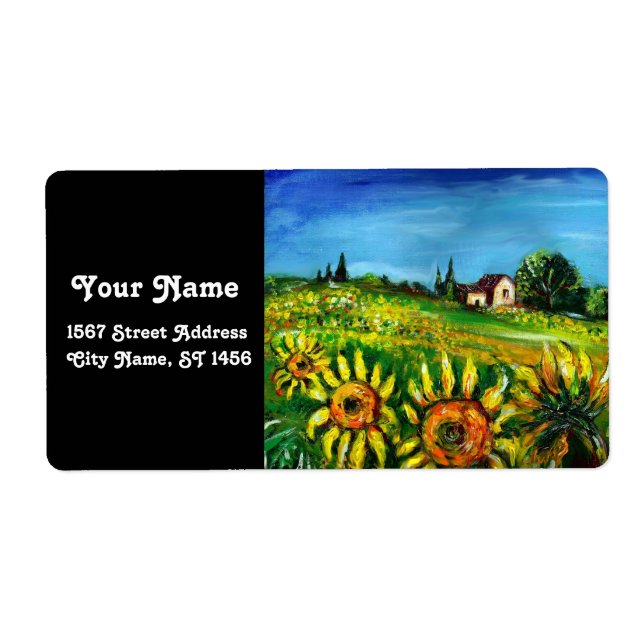 SUNFLÖDEN OCH LANDSBYGDEN I TUSKANI FRAKTSEDEL (Framsidan)