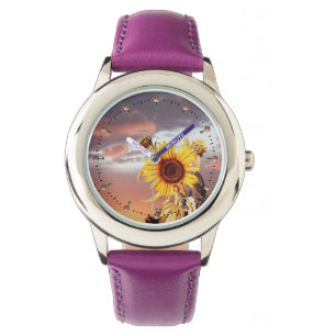 SUNFLÖDEN OCH SOMMSMJÖN, ROSA OCH GEMOR ARMBANDSUR