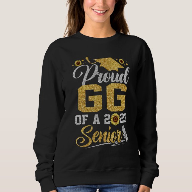 Sunflower 2023 Proud gg Of A 2023 Senior Graduatio T Shirt (Framsida)
