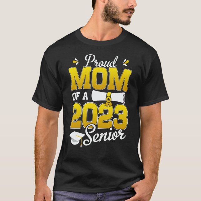 Sunflower 2023 Proud Mom Of A 2023 Senior Graduati T Shirt (Framsida)