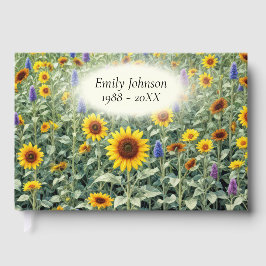 Sunflower and Wildflower Field Memorial Service Gästböcker
