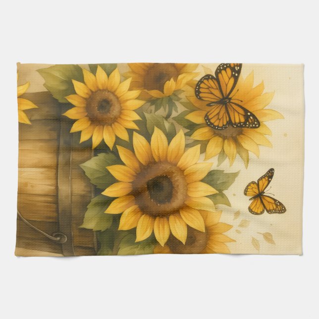 Sunflower Apron Kökshandduk (Horisontell)