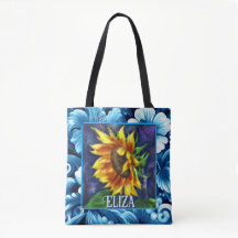 Sunflower at Night Flower Floral Personalized