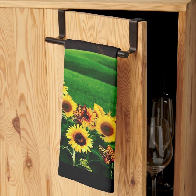 SUNFLOWER BACKE KÖKSHANDDUK (Thirds Fold)