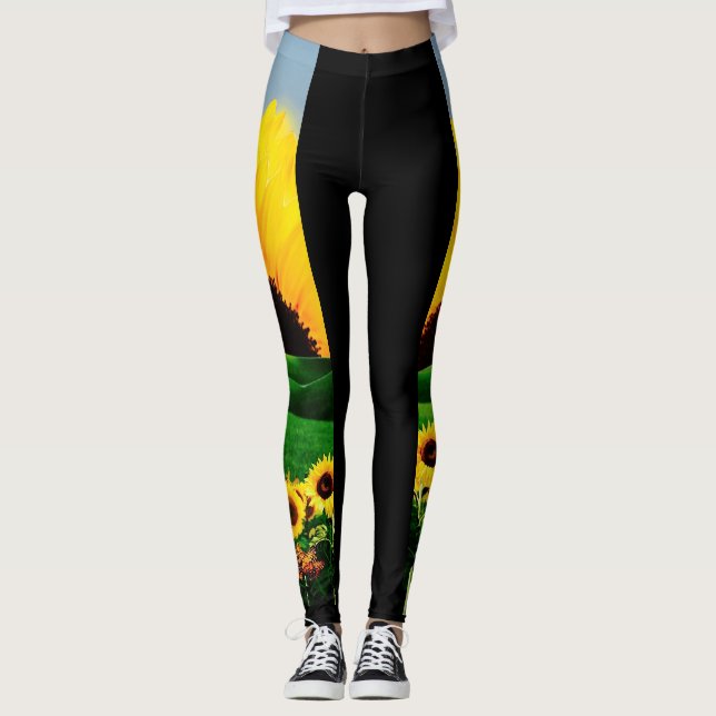 SUNFLOWER BACKE LEGGINGS (Framsida)