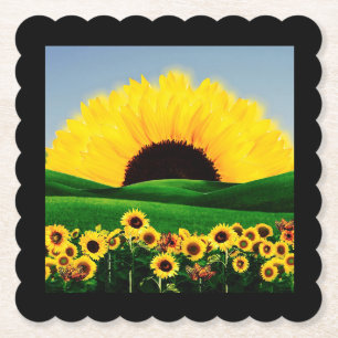 SUNFLOWER BACKE UNDERLÄGG PAPPER