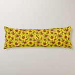 Sunflower Body Pillow Kroppskudde<br><div class="desc">Add a touch of charm to your home decor with this sunflower body pillow. This sunflower design emphasizes vibrant amber through the color scheme. It's a breeze to adjust the initial (text) with just a few clicks. If you would like the sunflower design only, be sure to remove the text...</div>