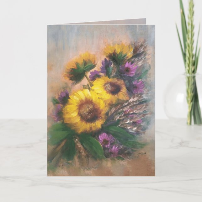 Sunflower Breeze 5X7 Kort (Framsida)