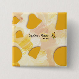 sunflower button  knapp