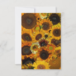 Sunflower Collage  Anteckningskort