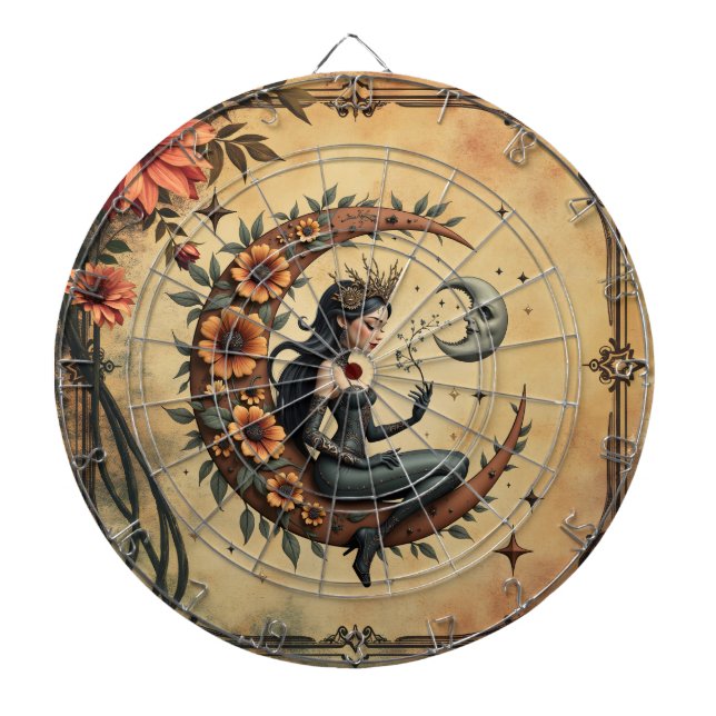 Sunflower Crescent Queen  Darttavla (Framsidan)