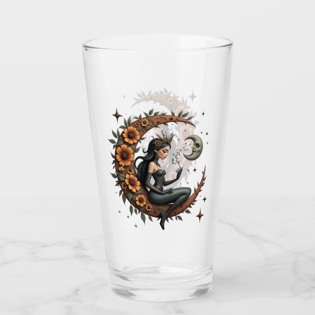 Sunflower Crescent Queen  Glaskopp (Framsida)