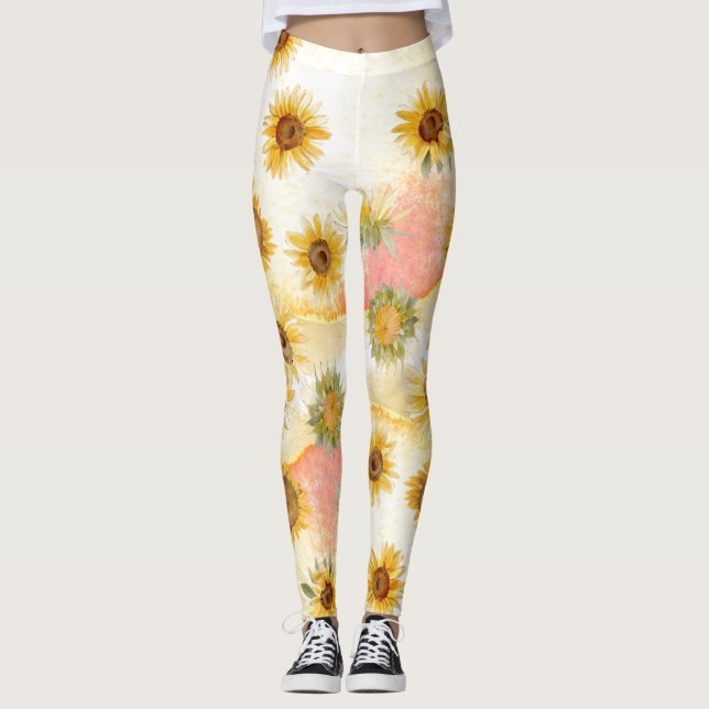 SUNFLOWER DELIGHT-LAGAR LEGGINGS (Framsida)