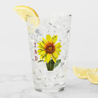 Sunflower Drinking Glass Glaskopp